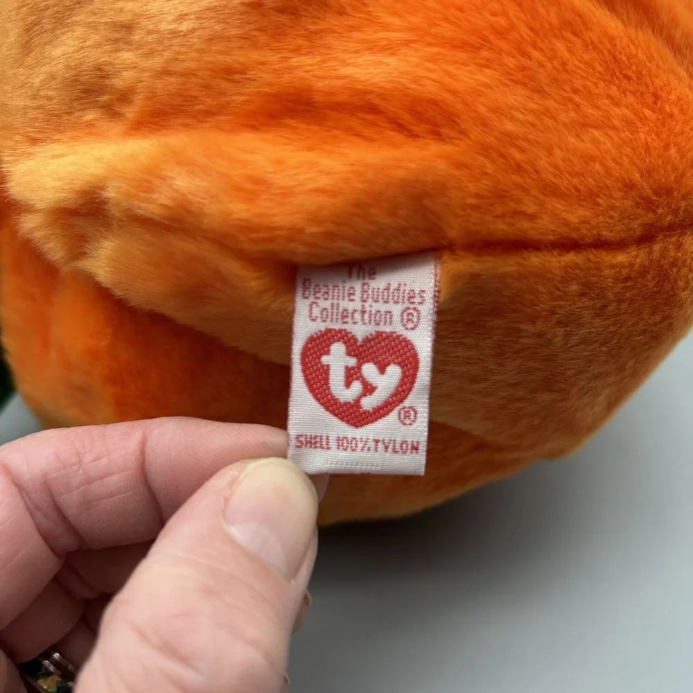 Ty Beanie Buddy - PUMKIN' - the Jack‎ O Lantern Halloween Pumpkin